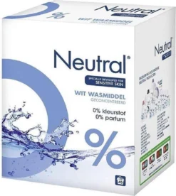 Neutral 0% Wit Parfumvrij Waspoeder - 45 Wasbeurten - Wasmiddel -Beste Woninginrichting Winkel 1073x1200