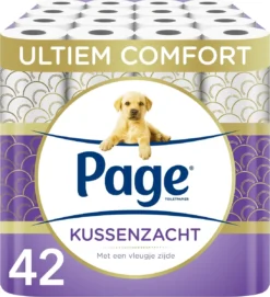 Page Toiletpapier - 42 Rollen - Kussenzacht Wc Papier (3-laags) - Voordeelverpakking