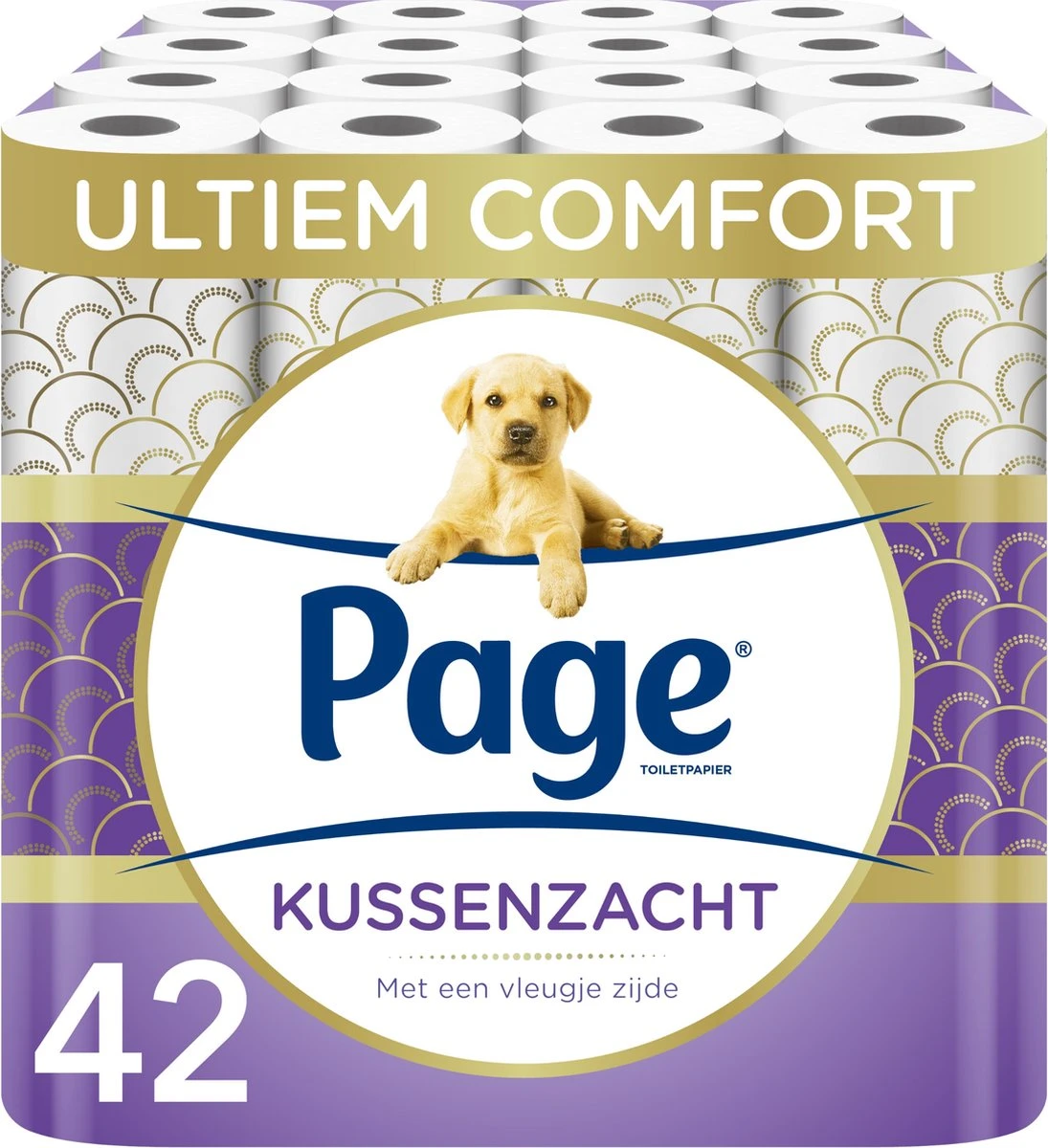 Page Toiletpapier - 42 Rollen - Kussenzacht Wc Papier (3-laags) - Voordeelverpakking 1 Page Toiletpapier - 42 Rollen - Kussenzacht Wc Papier (3-laags) - Voordeelverpakking