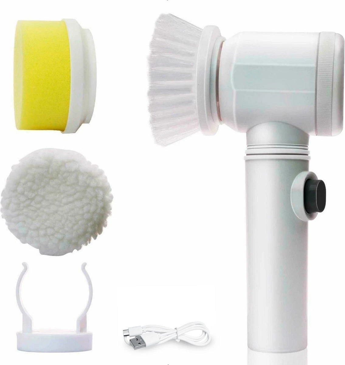 B-care Magic Brush - Elektrische Multifunctionele Schoonmaakborstel - 7 Opzetstukken - Wasborstel - Poetsmachine - Schrobborstel - Handborstel - Werkborstel - Schrobber - Boorborstel - Reinigingsborstel 1 B-care Magic Brush - Elektrische Multifunctionele Schoonmaakborstel - 7 Opzetstukken - Wasborstel - Poetsmachine - Schrobborstel - Handborstel - Werkborstel - Schrobber - Boorborstel - Reinigingsborstel