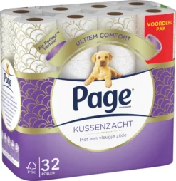 Page Toiletpapier - 32 Rollen - Kussenzacht Wc Papier (3-laags) - Voordeelverpakking -Beste Woninginrichting Winkel 1166x1200