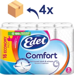 Edet Comfort - 3-laags Wc Papier - 64 Rollen -Beste Woninginrichting Winkel 1192x1200 3