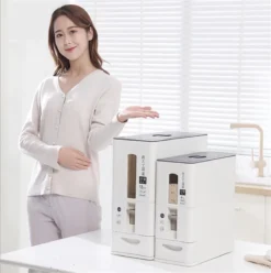 Merkloos TDR-Japans Rijst/Granen Container/Dispenser/ Opbergdoos - 6KG Inhoud - Wit -Beste Woninginrichting Winkel 1194x1200