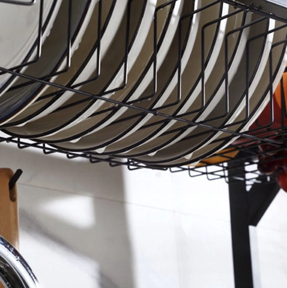 Afdruiprek Droger Zwart Voor Bestek Boven De Gootsteen 65 Cm X 29 Cm X 52 Cm 4 Afdruiprek Droger Zwart Voor Bestek Boven De Gootsteen 65 Cm X 29 Cm X 52 Cm - Afbeelding 4