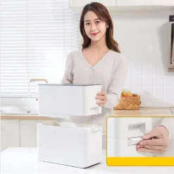 Merkloos TDR-Japans Rijst/Granen Container/Dispenser/ Opbergdoos - 6KG Inhoud - Wit -Beste Woninginrichting Winkel 1198x1200 5