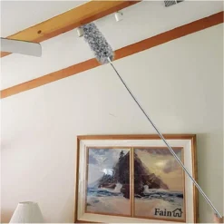 Fain® Plumeau Met Telescoopsteel – Grijs – 80 Tot 280 Cm - Uitschuifbaar – Wasbaar - Flexibel 360° Draaibaar – Duster - Microvezel Ragebol -Beste Woninginrichting Winkel 1198x1200 7