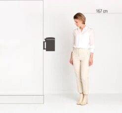 Brabantia NewIcon Wandprullenbak - 3 L - Matt Black -Beste Woninginrichting Winkel 1200x1111