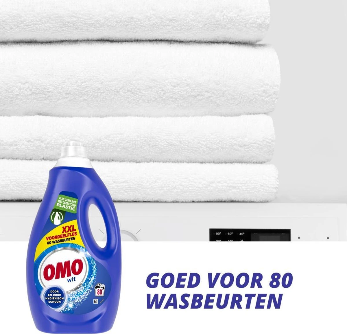Omo Wit XXL Vloeibaar Wasmiddel - 80 Wasbeurten - Voordeelfles 6 Omo Wit XXL Vloeibaar Wasmiddel - 80 Wasbeurten - Voordeelfles - Afbeelding 6