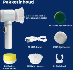 B-care Magic Brush - Elektrische Multifunctionele Schoonmaakborstel - 7 Opzetstukken - Wasborstel - Poetsmachine - Schrobborstel - Handborstel - Werkborstel - Schrobber - Boorborstel - Reinigingsborstel 18 B-care Magic Brush - Elektrische Multifunctionele Schoonmaakborstel - 7 Opzetstukken - Wasborstel - Poetsmachine - Schrobborstel - Handborstel - Werkborstel - Schrobber - Boorborstel - Reinigingsborstel -Beste Woninginrichting Winkel 1200x1155