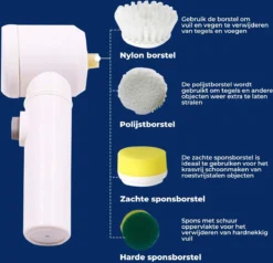 B-care Magic Brush - Elektrische Multifunctionele Schoonmaakborstel - 7 Opzetstukken - Wasborstel - Poetsmachine - Schrobborstel - Handborstel - Werkborstel - Schrobber - Boorborstel - Reinigingsborstel 17 B-care Magic Brush - Elektrische Multifunctionele Schoonmaakborstel - 7 Opzetstukken - Wasborstel - Poetsmachine - Schrobborstel - Handborstel - Werkborstel - Schrobber - Boorborstel - Reinigingsborstel -Beste Woninginrichting Winkel 1200x1156 3