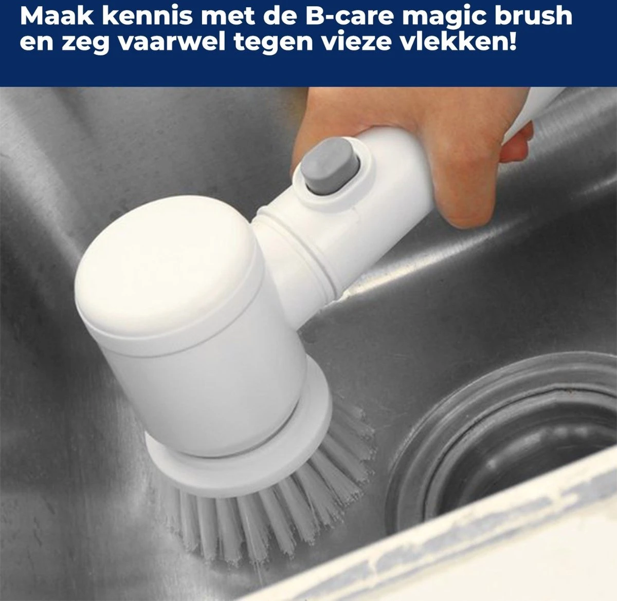 B-care Magic Brush - Elektrische Multifunctionele Schoonmaakborstel - 7 Opzetstukken - Wasborstel - Poetsmachine - Schrobborstel - Handborstel - Werkborstel - Schrobber - Boorborstel - Reinigingsborstel 10 B-care Magic Brush - Elektrische Multifunctionele Schoonmaakborstel - 7 Opzetstukken - Wasborstel - Poetsmachine - Schrobborstel - Handborstel - Werkborstel - Schrobber - Boorborstel - Reinigingsborstel - Afbeelding 10
