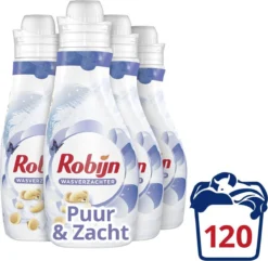 Robijn Puur & Zacht Wasverzachter - 4 X 30 Wasbeurten - Voordeelverpakking 9 Robijn Puur & Zacht Wasverzachter - 4 X 30 Wasbeurten - Voordeelverpakking -Beste Woninginrichting Winkel 1200x1171