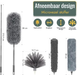 Livv Goods Telescopische Plumeau Set Met Telescoopsteel - 5 In 1 - Tot 250 Cm Uitschuifbaar - Duster - Stoffer 13 Livv Goods Telescopische Plumeau Set Met Telescoopsteel - 5 In 1 - Tot 250 Cm Uitschuifbaar - Duster - Stoffer -Beste Woninginrichting Winkel 1200x1174 3