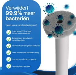 RevoBrush 28x Crystal Clean Foaming Pads Navulling - WC Borstel Met Houder Vrijstaand 10 RevoBrush 28x Crystal Clean Foaming Pads Navulling - WC Borstel Met Houder Vrijstaand -Beste Woninginrichting Winkel 1200x1184 6