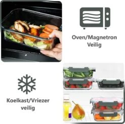 VMCA Glazen Vershoudbakjes Voor Vriezer Oven En Magnetron - 10 Bakjes - Grijs 16 VMCA Glazen Vershoudbakjes Voor Vriezer Oven En Magnetron - 10 Bakjes - Grijs -Beste Woninginrichting Winkel 1200x1190 4