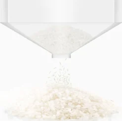 Merkloos TDR-Japans Rijst/Granen Container/Dispenser/ Opbergdoos - 6KG Inhoud - Wit -Beste Woninginrichting Winkel 1200x1192