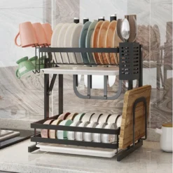 Doogo® Afdruiprek Met Lekbak 2 Laags – Inklapbaar - Muur Hangen Mogelijke - Afwasrek – Met 2 Lekbakken – Extra Accessories Voor Servies En Snijplanken - RVS 21 Doogo® Afdruiprek Met Lekbak 2 Laags – Inklapbaar - Muur Hangen Mogelijke - Afwasrek – Met 2 Lekbakken – Extra Accessories Voor Servies En Snijplanken - RVS -Beste Woninginrichting Winkel 1200x1195 1