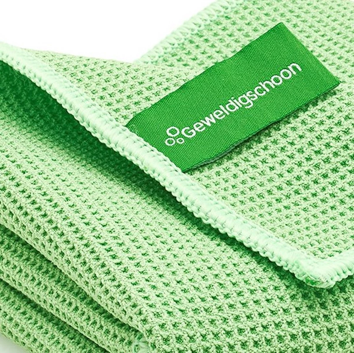 Geweldigschoon Groene Microvezel Raamdoekenset Bestaande Uit 1 Schoonmaakdoek + 2 Droogdoeken (raamdoeken, Raamset) 3 Geweldigschoon Groene Microvezel Raamdoekenset Bestaande Uit 1 Schoonmaakdoek + 2 Droogdoeken (raamdoeken, Raamset) - Afbeelding 3