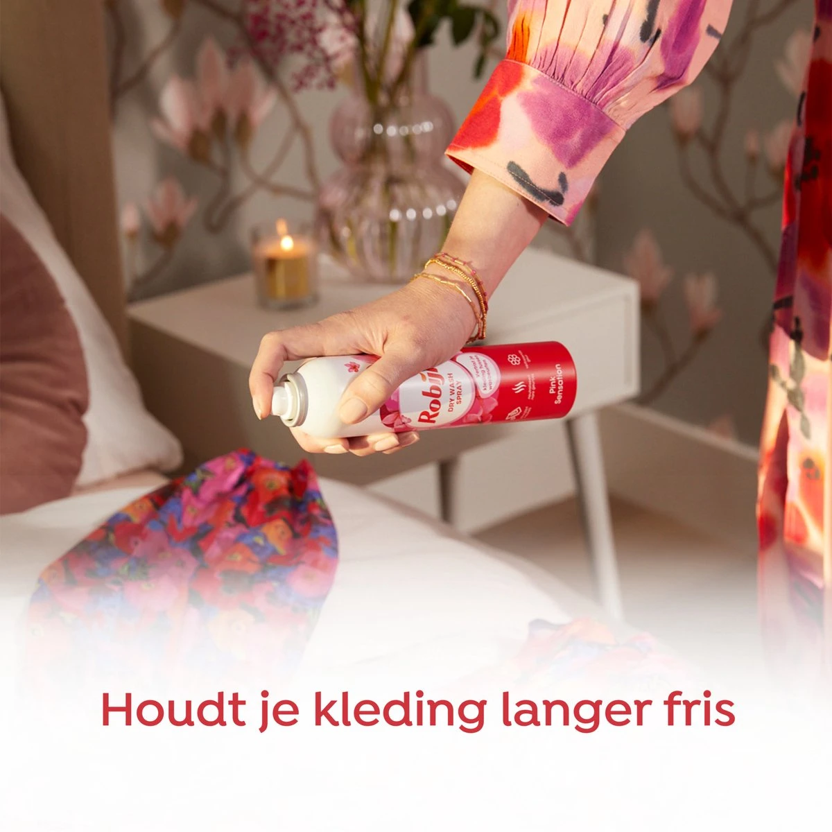 Robijn Pink Sensation Dry Wash Spray - 2 X 200 Ml - Voordeelverpakking 5 Robijn Pink Sensation Dry Wash Spray - 2 X 200 Ml - Voordeelverpakking - Afbeelding 5