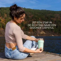 Coninx Yoghurtbeker To Go - Muesli Beker To Go - Lunchbeker - Mueslibeker 640ml (450ml+190ml) - Groen -Beste Woninginrichting Winkel 1200x1200 205