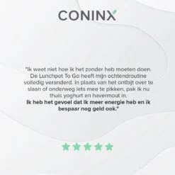 Coninx Yoghurtbeker To Go - Muesli Beker To Go - Lunchbeker - Mueslibeker 640ml (450ml+190ml) - Groen -Beste Woninginrichting Winkel 1200x1200 209