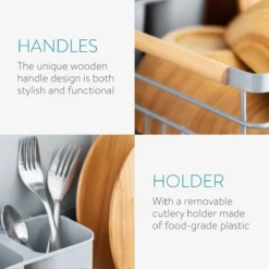 Navaris Afdruiprek Met Uitneembare Bestekhouder - Afwasrek Met Losse Lekbak - Vaatwasrek Met Plateau - Voor Bestek, Borden, Schalen En Pannen 13 Navaris Afdruiprek Met Uitneembare Bestekhouder - Afwasrek Met Losse Lekbak - Vaatwasrek Met Plateau - Voor Bestek, Borden, Schalen En Pannen -Beste Woninginrichting Winkel 1200x1200 269