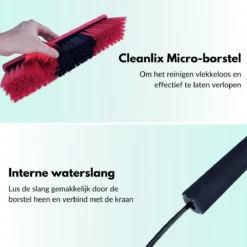 Cleanlix Telescoopsteel Met Borstel - Met Waterdoorvoer - Telescopische Wasborstel - Ramenwassen - Uitschuifbaar Tot 7,2 Meter -Beste Woninginrichting Winkel 1200x1200 321