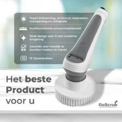 GoScrub® Elektrische Schoonmaakborstel – Elektrische Schrobber - Schrobborstel – Voor Badkamer Of Keuken – Schrobber Met Steel – Luiwagen – Polijstmachine - Poetsmachine Met 10 Opzetstukken 15 GoScrub® Elektrische Schoonmaakborstel – Elektrische Schrobber - Schrobborstel – Voor Badkamer Of Keuken – Schrobber Met Steel – Luiwagen – Polijstmachine - Poetsmachine Met 10 Opzetstukken -Beste Woninginrichting Winkel 1200x1200 328
