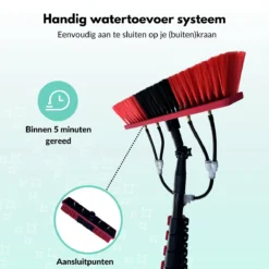 Cleanlix Telescoopsteel Met Borstel - Met Waterdoorvoer - Telescopische Wasborstel - Ramenwassen - Uitschuifbaar Tot 9 Meter -Beste Woninginrichting Winkel 1200x1200 344