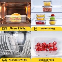 KE&1 Vershoudbakjes - Meal Prep Bakjes - Lunchbox - Diepvriesbakjes - Plastic Bakjes - Keuken - Keukenkast - Bakken -Beste Woninginrichting Winkel 1200x1200 548