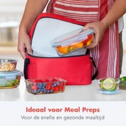 KitchenBrothers Meal Prep Bakjes - Set - Luchtdicht - BPA Vrij - Glas - 9 Stuks -Beste Woninginrichting Winkel 1200x1200 553