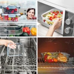 KitchenBrothers Meal Prep Bakjes - Set - Luchtdicht - BPA Vrij - 1L - Glas - 5 Stuks 9 KitchenBrothers Meal Prep Bakjes - Set - Luchtdicht - BPA Vrij - 1L - Glas - 5 Stuks -Beste Woninginrichting Winkel 1200x1200 575