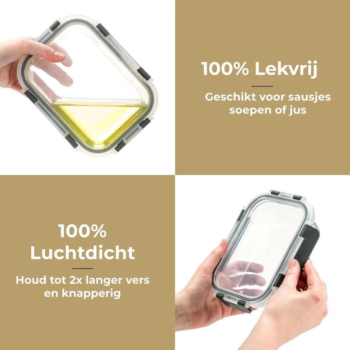 Vershoudbakjes - Meal Prep Bakjes - Diepvriesbakjes - Vershouddoos - Vershoudbakjes Set - Glas - 12 Stuks - BPA Vrij - Stosh 2 Vershoudbakjes - Meal Prep Bakjes - Diepvriesbakjes - Vershouddoos - Vershoudbakjes Set - Glas - 12 Stuks - BPA Vrij - Stosh - Afbeelding 2