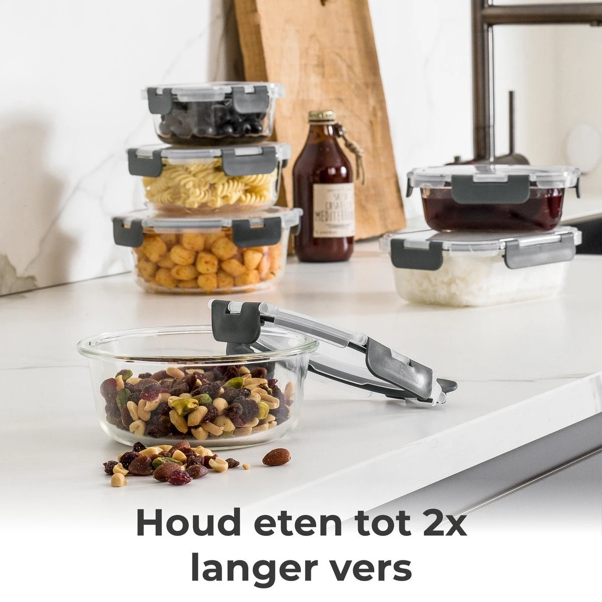 Vershoudbakjes - Meal Prep Bakjes - Diepvriesbakjes - Vershouddoos - Vershoudbakjes Set - Glas - 12 Stuks - BPA Vrij - Stosh 10 Vershoudbakjes - Meal Prep Bakjes - Diepvriesbakjes - Vershouddoos - Vershoudbakjes Set - Glas - 12 Stuks - BPA Vrij - Stosh - Afbeelding 10