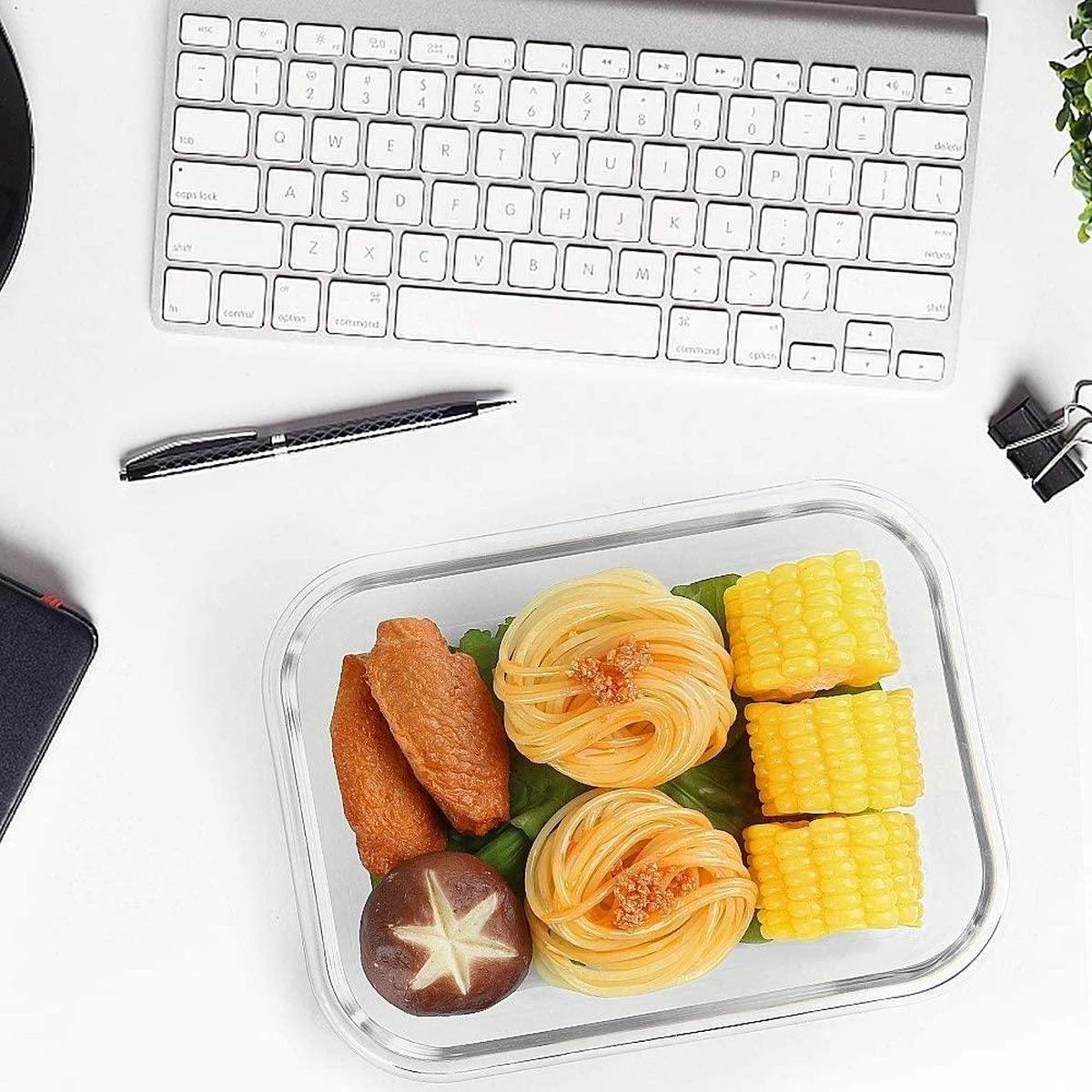 VMCA Glazen Vershoudbakjes Voor Vriezer Oven En Magnetron - 9 Bakjes 5 VMCA Glazen Vershoudbakjes Voor Vriezer Oven En Magnetron - 9 Bakjes - Afbeelding 5