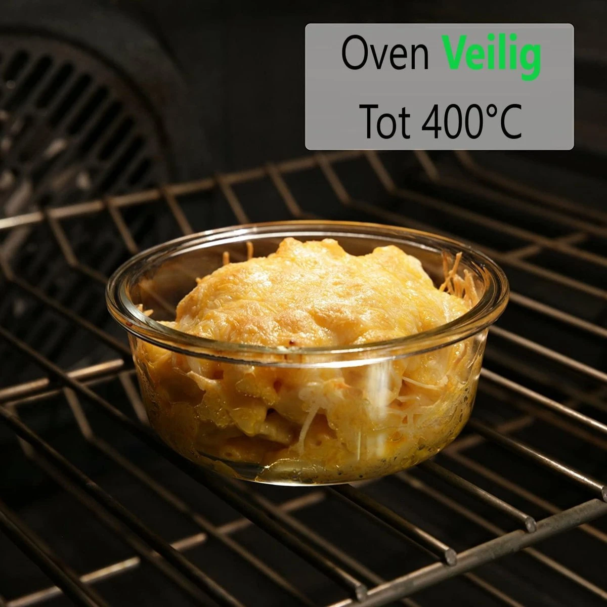 VMCA Glazen Vershoudbakjes Voor Vriezer Oven En Magnetron - 9 Bakjes 9 VMCA Glazen Vershoudbakjes Voor Vriezer Oven En Magnetron - 9 Bakjes - Afbeelding 9