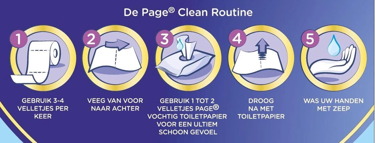 Page Toiletpapier - 42 Rollen - Kussenzacht Wc Papier (3-laags) - Voordeelverpakking 4 Page Toiletpapier - 42 Rollen - Kussenzacht Wc Papier (3-laags) - Voordeelverpakking - Afbeelding 4