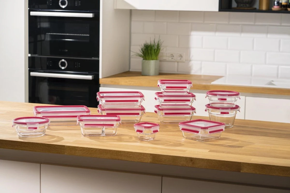 Tefal MasterSeal Glass - 3 X 450 Ml - Rechthoekig 5 Tefal MasterSeal Glass - 3 X 450 Ml - Rechthoekig - Afbeelding 5