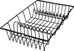 Metaltex Germatex - Afdruiprek 48x30 Cm - Zwart - 3 Jaar Garantie