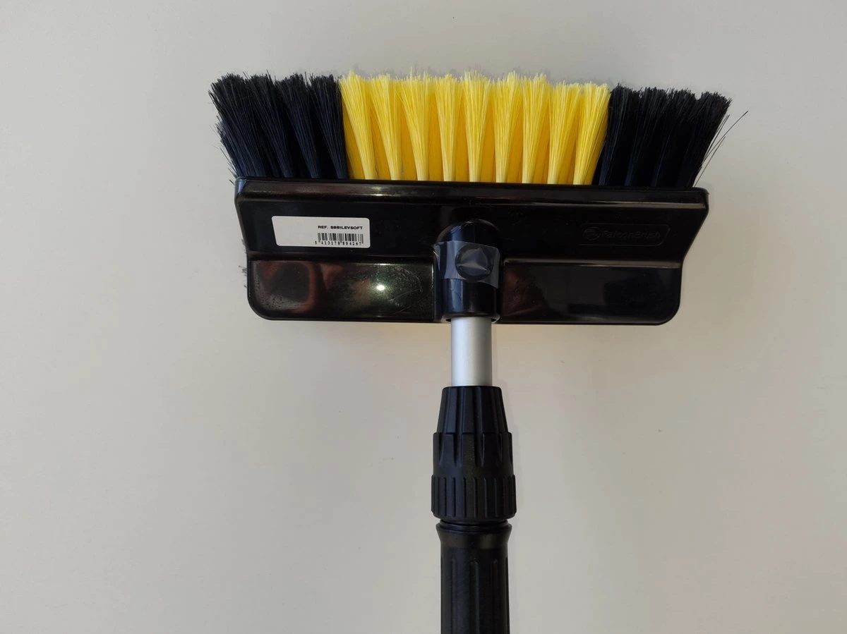 Zonnepanelen / Auto / Ramen Wassen Telescoopsteel Met Borstel Waterdoorlatende Wasborstel Met Telescopische Steel 4 Meter En Gardena Aansluiting / Wasborstel Met Uitschuifbare Telescoopsteel Met Waterdoorvoer 3 Zonnepanelen / Auto / Ramen Wassen Telescoopsteel Met Borstel Waterdoorlatende Wasborstel Met Telescopische Steel 4 Meter En Gardena Aansluiting / Wasborstel Met Uitschuifbare Telescoopsteel Met Waterdoorvoer - Afbeelding 3