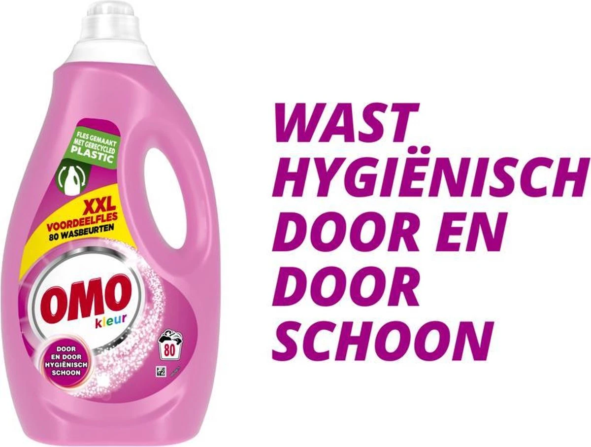Omo Kleur Vloeibaar Wasmiddel - 80 Wasbeurten - Voordeelverpakking 9 Omo Kleur Vloeibaar Wasmiddel - 80 Wasbeurten - Voordeelverpakking - Afbeelding 9
