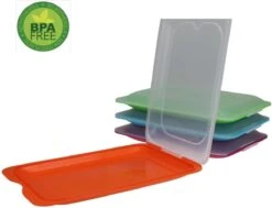 Merkloos Vershouddozen Vleeswarendoos Koelkast Vershoudbakje Bewaren Koelkast Beleg Bewaardoos Broodbeleg Stapelbaar Met Deksel 4 Stuks -Beste Woninginrichting Winkel 1200x919