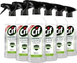Cif Disinfect & Shine Original Desinfectie Spray - 6 X 500 Ml - Voordeelverpakking -Beste Woninginrichting Winkel 1200x998