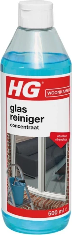 HG Glasreiniger Concentraat - 500ml - Reinigt Streeploos - De Keuze Van Professionele Glazenwassers -Beste Woninginrichting Winkel 369x1200