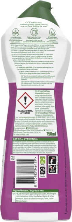 Cif CleanBoost Cream Pink Schuurmiddel - 8 X 750 Ml - Voordeelverpakking -Beste Woninginrichting Winkel 389x1200