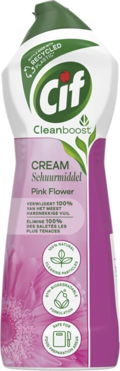 Cif CleanBoost Cream Pink Schuurmiddel - 8 X 750 Ml - Voordeelverpakking -Beste Woninginrichting Winkel 390x1200 1