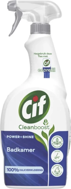 Cif CleanBoost Power & Shine Badkamer Spray - 6 X 750 Ml - Voordeelverpakking -Beste Woninginrichting Winkel 455x1200