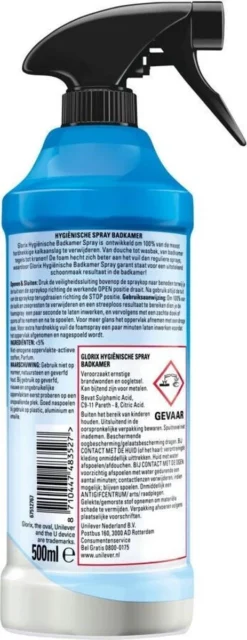 Glorix Hygiënische Badkamer Foamspray - 6 X 500 Ml - Voordeelverpakking -Beste Woninginrichting Winkel 463x1200
