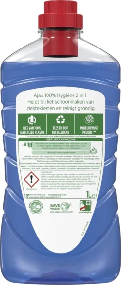 Ajax® Ajax Allesreiniger 100% Hygiene 6 X 1L - Voordeelverpakking -Beste Woninginrichting Winkel 509x1200