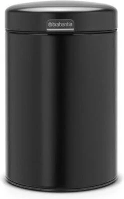 Brabantia NewIcon Wandprullenbak - 3 L - Matt Black -Beste Woninginrichting Winkel 748x1200